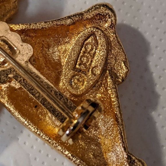 3 For 20 VTG RR Roman Inc Gold Tone Angel Bell Brooch Pin - Picture 3 of 5